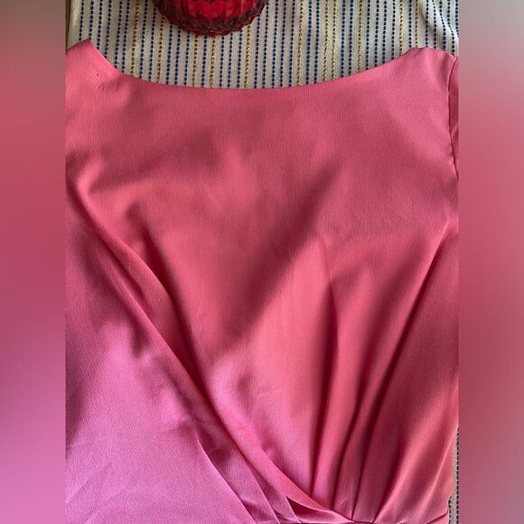 Literature Noir  Mini Dress Womens Size XS Pink Chic Cocktail with Open Back New - Picture 11 of 15